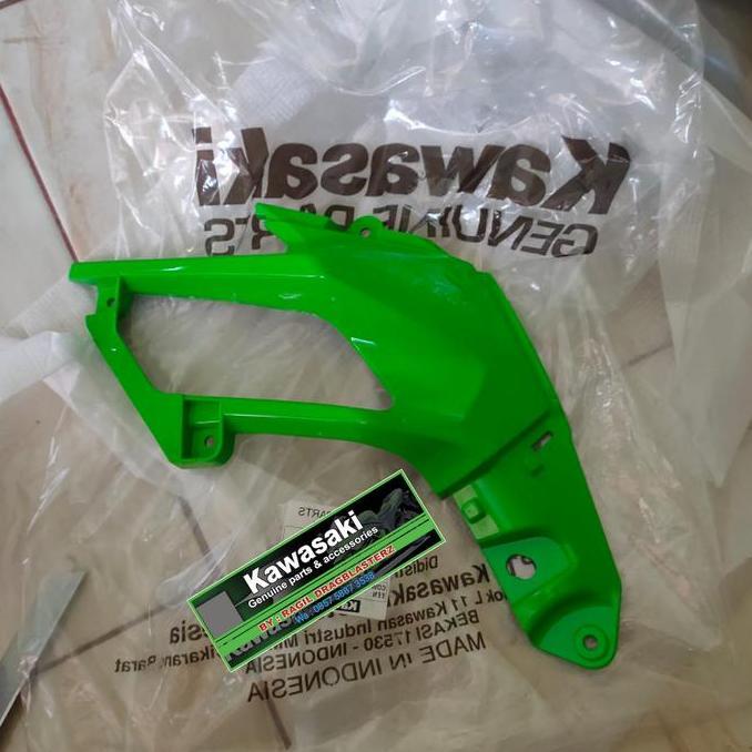 Fairing Sirip Cover Sirip New Ninja 250 Fi 2018 Hijau Kiri Original