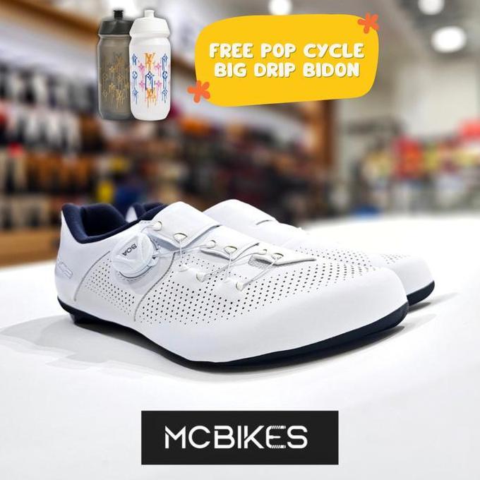 Sepatu Sepeda Shimano Road Bike Shoes Sh-Rc302 Wide - White