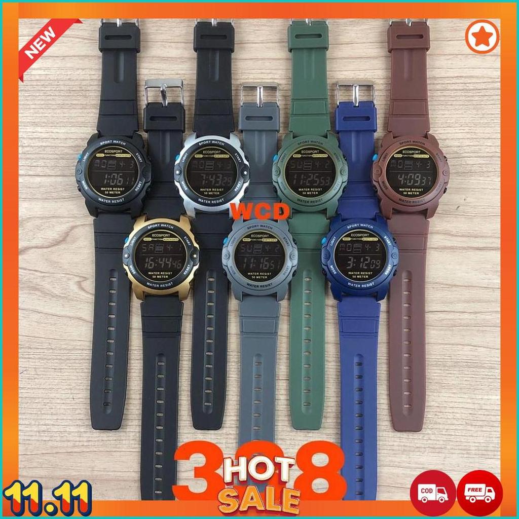 [COD] JAM TANGAN PRIA SPORTY ECOSPORT RUBBER 338 COD