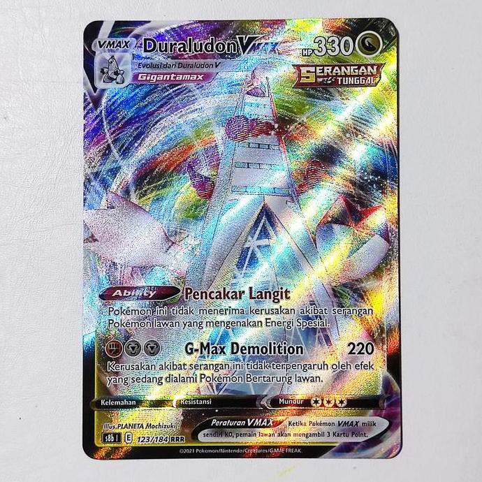 Duraludon VMAX RRR 123/184 S8b - Kartu Pokemon Indonesia HEMAT
