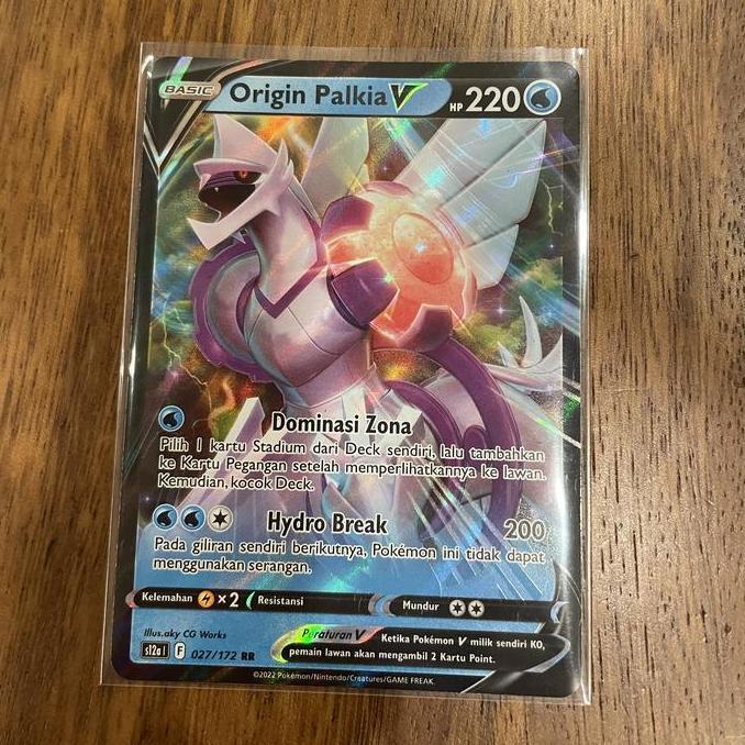 Pokemon tcg s12a 027/172 origin palkia v rr TERBATAS