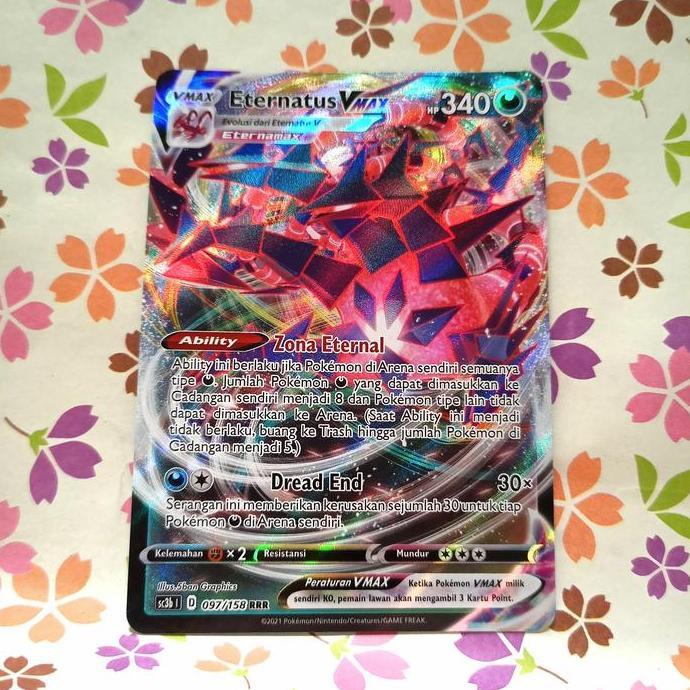 eternatus vmax v max RRR sc3b | 097/158 pokemon tcg indonesia MURAH