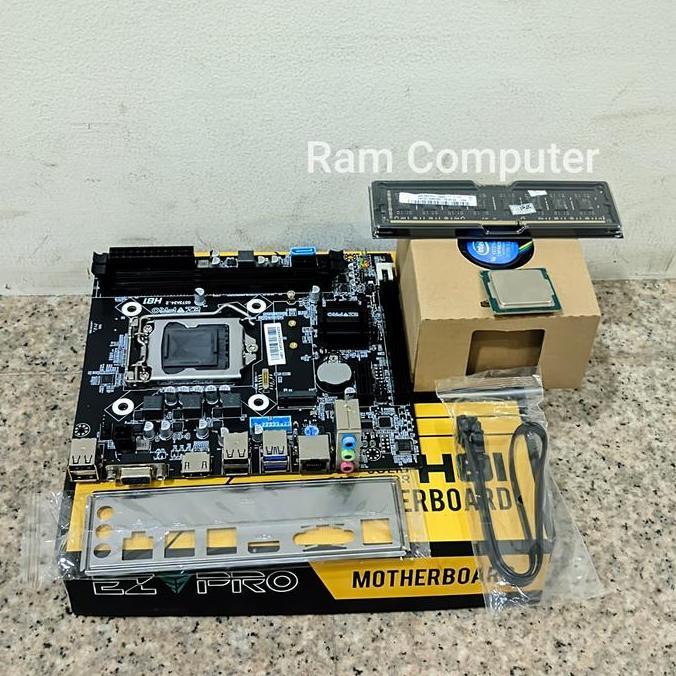 PAKETAN BARU CORE I3/I5/I7 GEN4 + MOBO H81 + RAM DDR3 + FAN