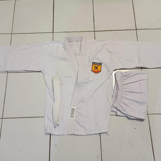BAJU KARATE ANAK HOKAIDO BAGUS BONUS LOGO FORKI