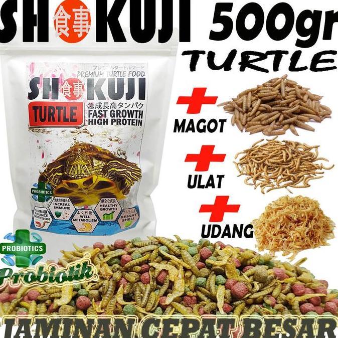 500GR SHOKUJI MAKANAN RES BRAZIL PELET KURAKURA AIR AMBON CST MONBI RAZOR PIPUT PELET KURA DIJAMIN L