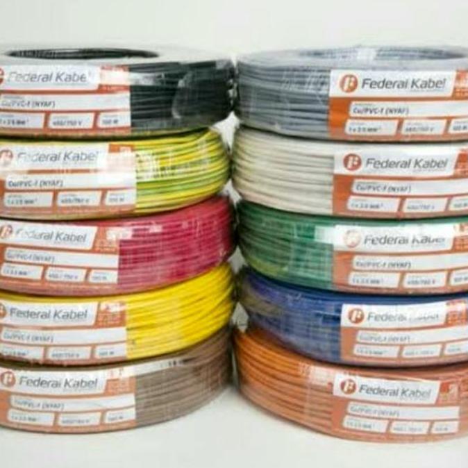 Promo KABEL FEDERAL NYAF 2,5MM ROLL 100M SERABUT 1X2.5 MM NYAF 2,5 MM 2.5 Diskon