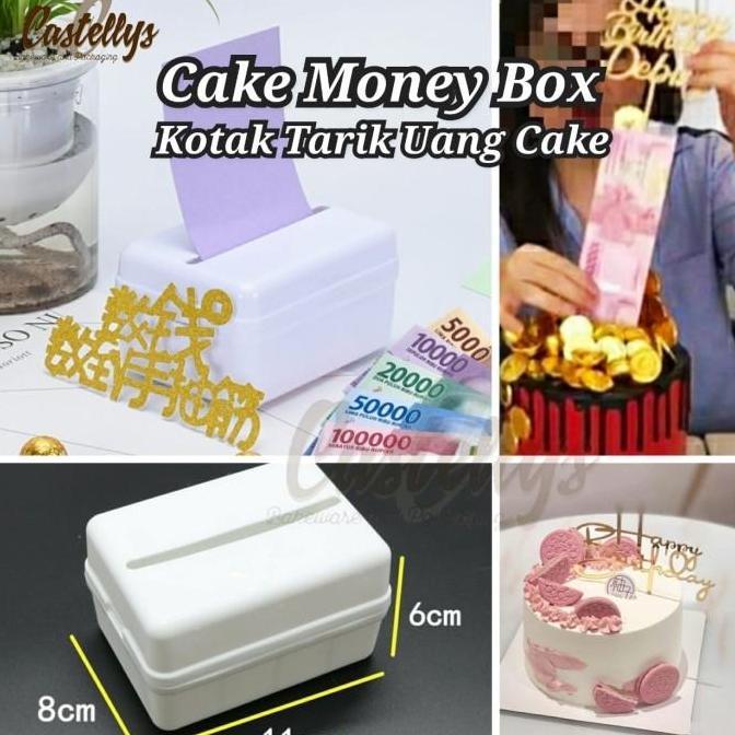 NEW KOTAK TARIK UANG CAKE ULTAH MONEY CAKE BOX ORI