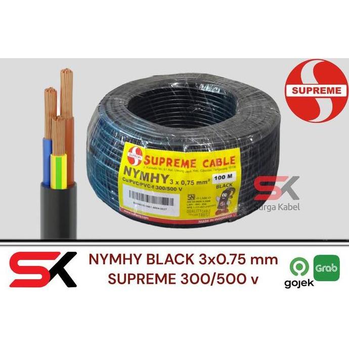 Promo NYYHY 3x0.75 mm SUPREME | NYYHY 3 x 0.75 mm | KABEL SERABUT 3x0.75 mm Diskon