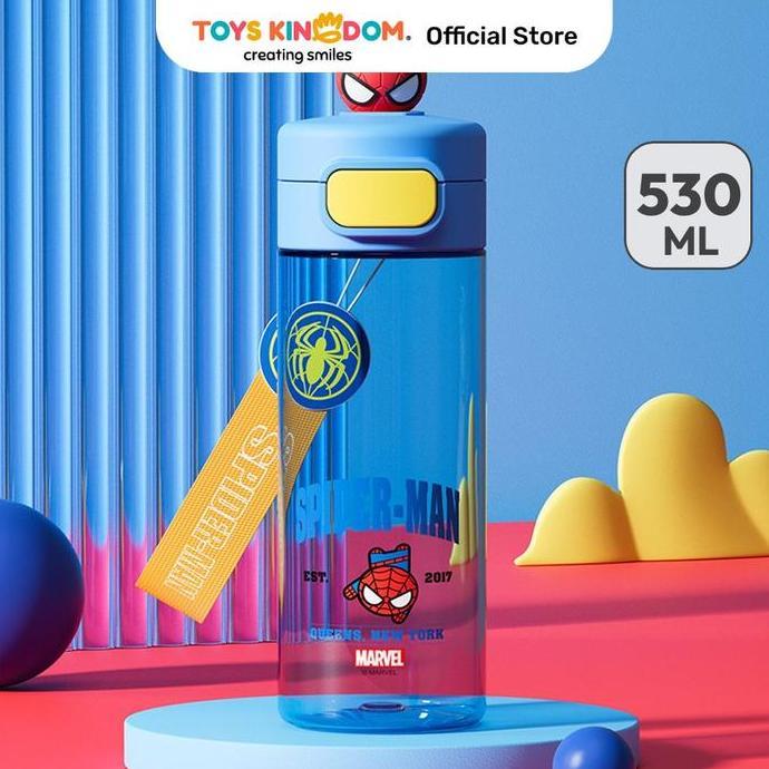 NEW Toys Kingdom Unimass 530 ml Botol Minum Spiderman - Biru