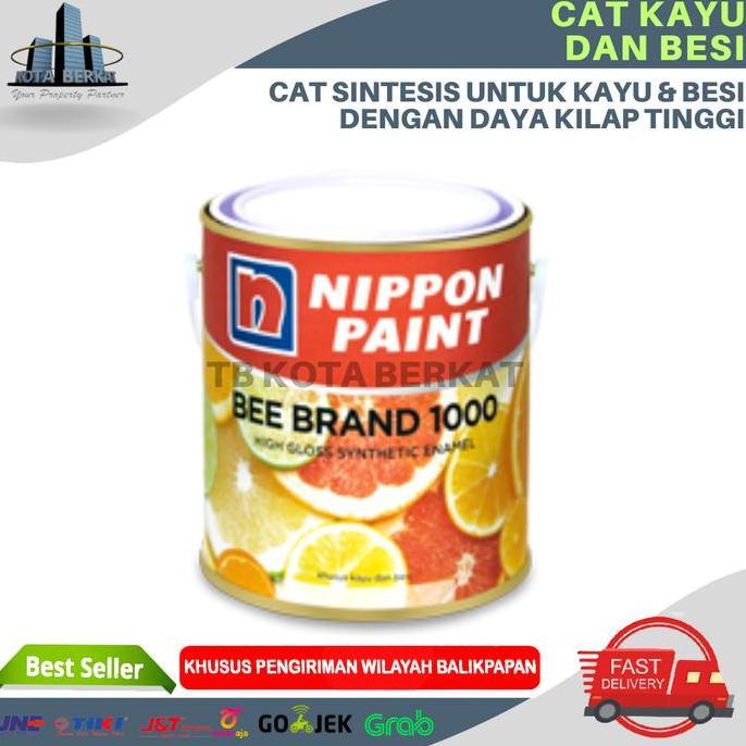 BEE BRAND 1000 NIPPON PAINT CAT BESI DAN KAYU