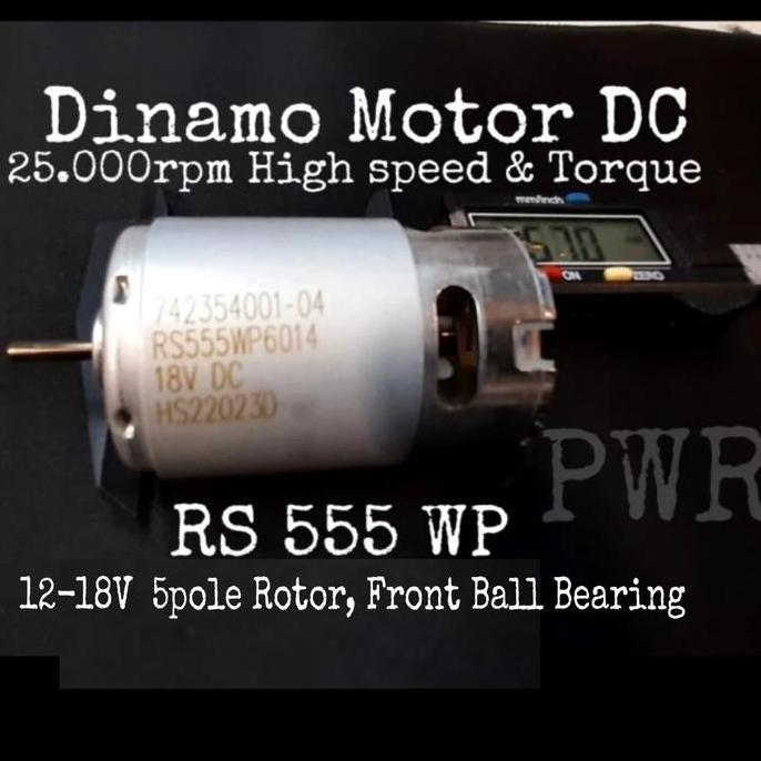 Dinamo Motor DC RS 555 WP RS555 RS555WP 18.0V