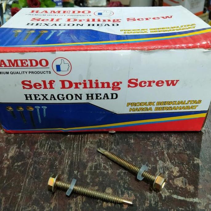 baut drilling 5 cm baut atap baja ringan 12 x 50 sekrup roofing perdos