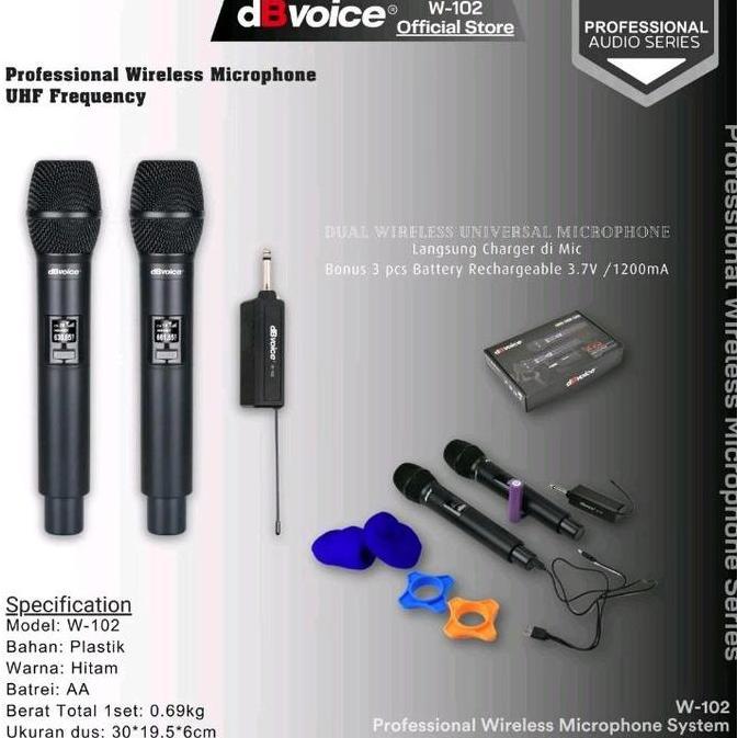 MIC WIRELESS DBVOICE W102 CHARGER ORIGINAL