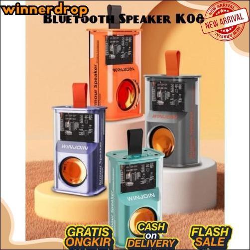 High Quality Speaker Bluetooth K07 K08 Wireless Portable Speaker Transparent And With Led Display