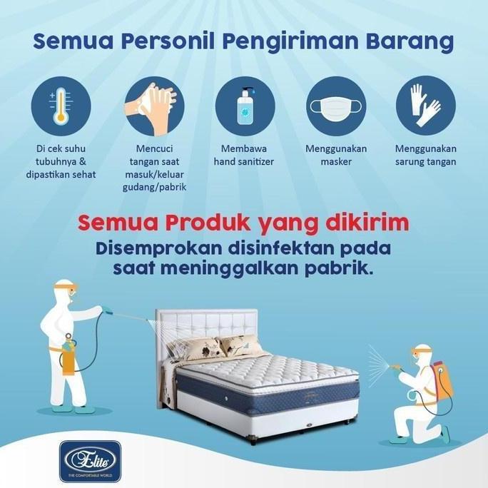 Springbed Kasur Matras Elite Eternity Honeymoon Pillowtop Plushtop Serenity 160 x 200