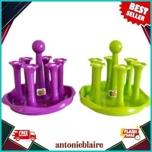 Flash Sale Tempat Gelas 6 Pcs Tg 1037 Golden Sunkist