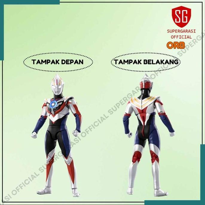 Ultraman gaia orb zero zeta tiga zd toys action figure mainan pajangan ada stand base