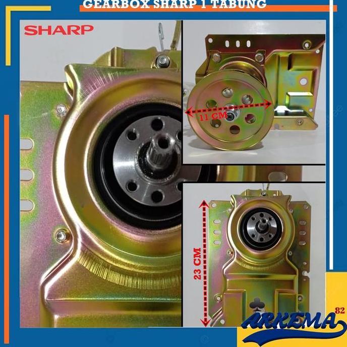 GEAR BOX MESIN CUCI SHARP 1 TABUNG OTOMATIS | GIRBOK SHARP 1 TABUNG | ASLI