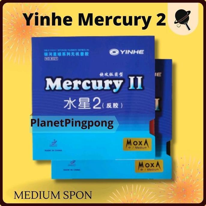 YINHE Mercury 2 medium milky way karet bet pingpong tenis meja CO