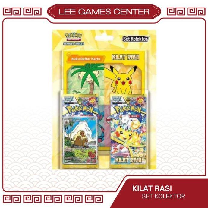 Set Kolektor Pikachu Pokemon Indonesia Kilat Rasi SV8S Kartu Game Koleksi Pokemon TCG HARGA KHUSUS