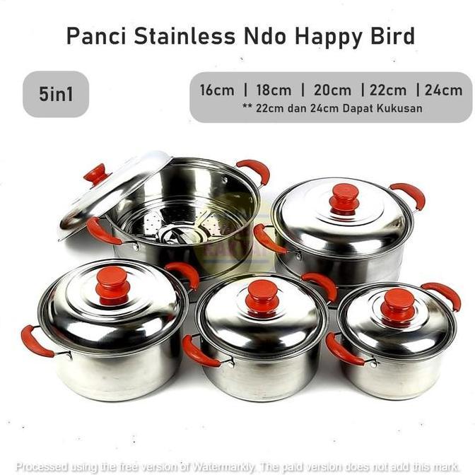 Panci Stainless 555 Ndo Texania 16cm