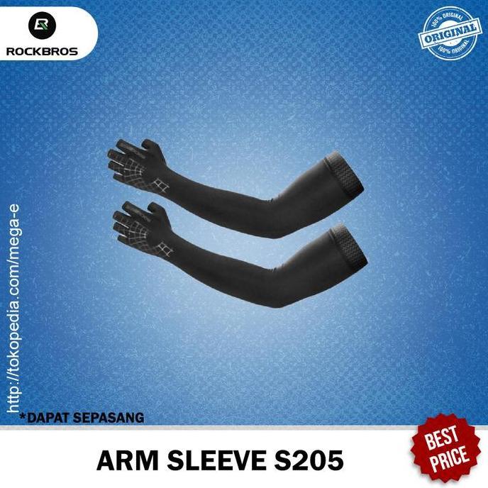Manset Arm Sleeve Sarung Tangan Rockbros S205 Hitam Pelindung Lengan