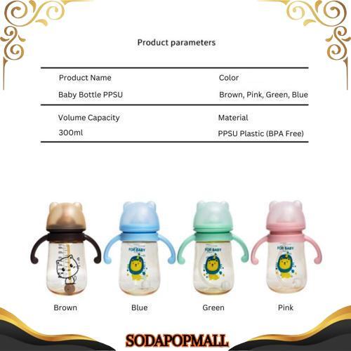 Teratas Either.Id - Botol Minum Anak/Botol 2 In 1 Dot Dan Sedotan/Karakter Rabbit Bear Tutup Clip/Im