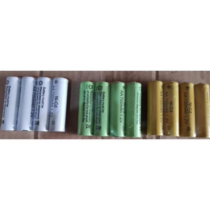Baterai Battery Batre Ni-Cd Aa Rechargeable Cas Charge 700 Mah Tamiya