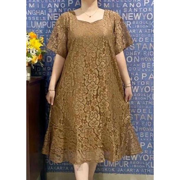 MURAH DRESS PESTA JUMBO LD 120-125CM DRESS JUMBO BRUKAT LACE