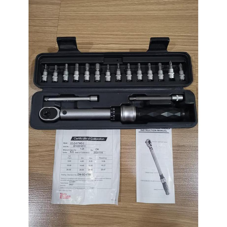 Kunci Torsi Sepeda Bike Hand 1-25 Nm Torque Wrench Set Yc 617 Wd 2