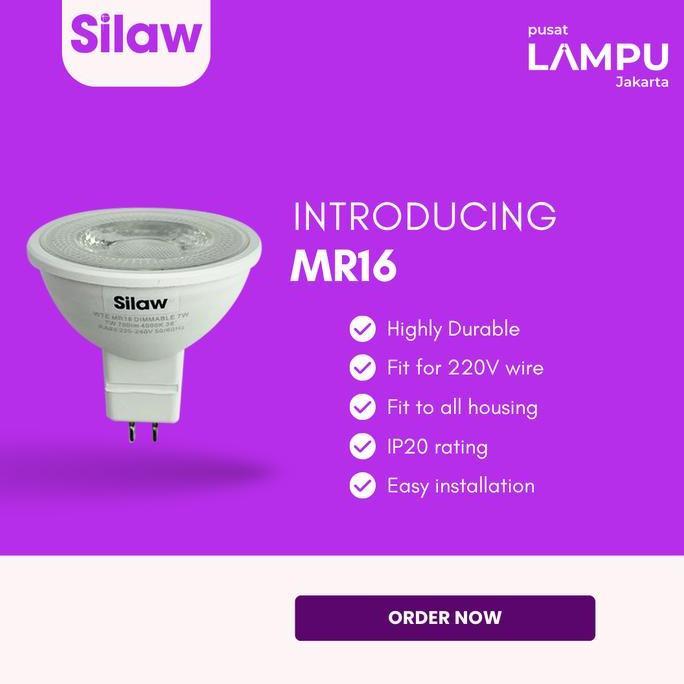 Silaw MR16 DIMMABLE 7watt LED 220V Gu5.3 mr16 Dimmable 220Volt 7W
