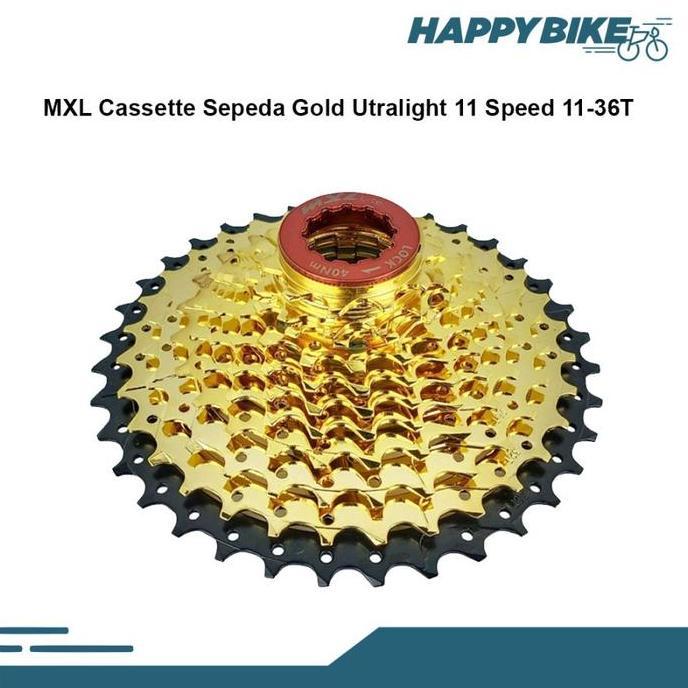 Sprocket Sepeda MXL Cassette Gold 11 Speed 11 - 36T MTB Road Bike