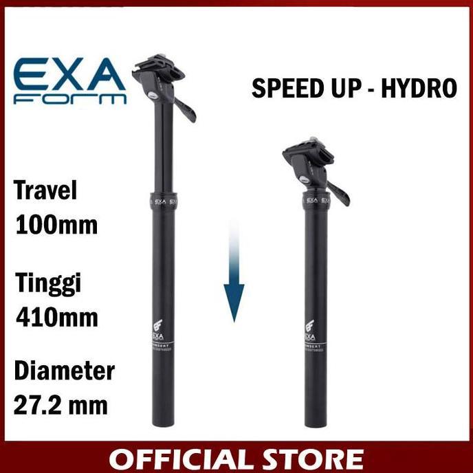 EXA Form Dropper Seatpost Hidrolik Sepeda 27.2mm Tuas Manual