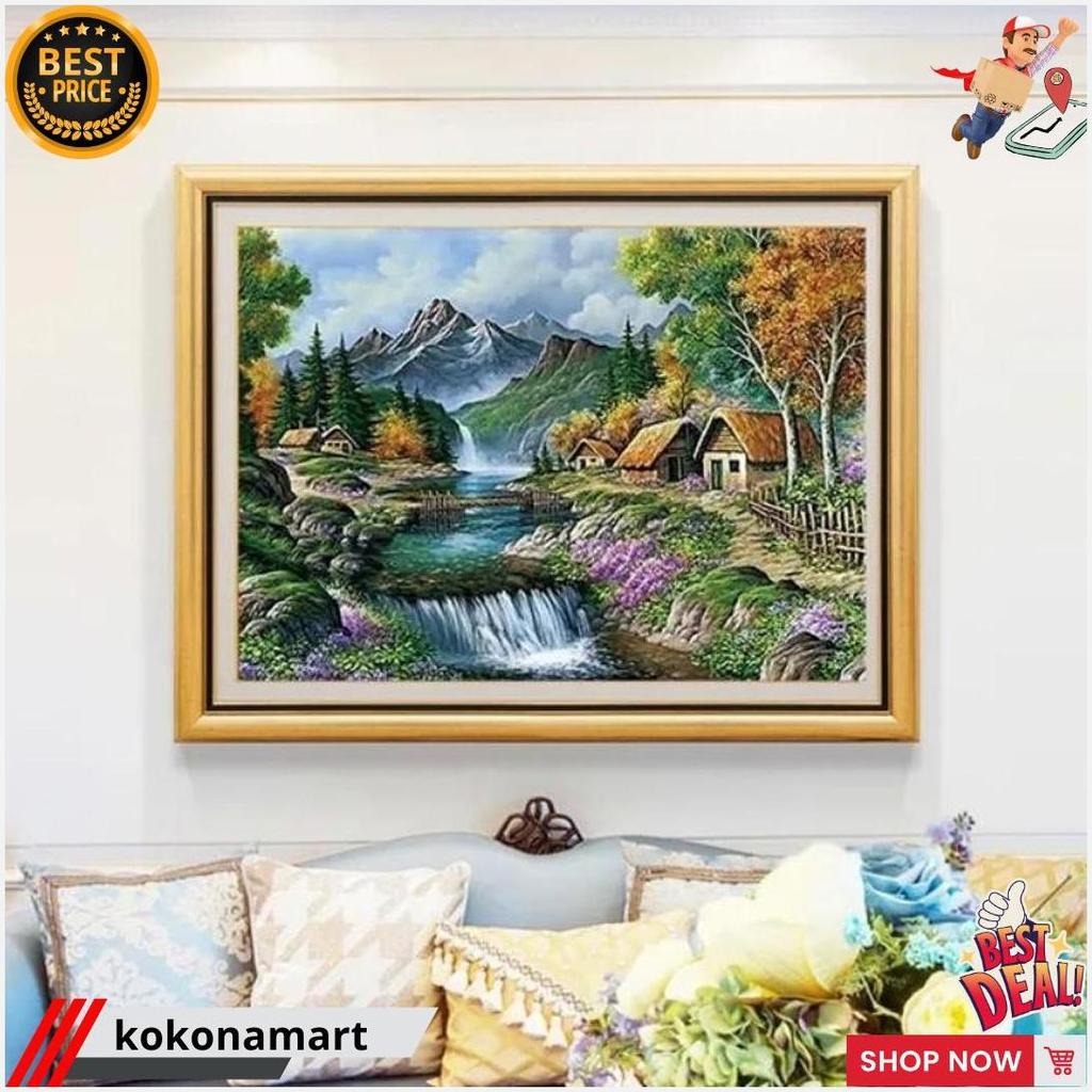 Cross Stitch Bunga Pola Kain Kristik Bunga Set, Kristik Modern Paket, Kristik Orchid Paket, Cross St