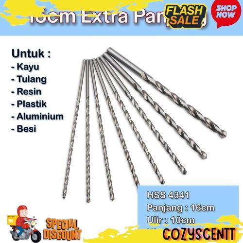 Bebas Ongkir Mata Bor Hss Kayu Besi 1Mm 2Mm 3Mm 4Mm 5Mm 6Mm 7Mm 8Mm Panjang 12Cm 16Cm