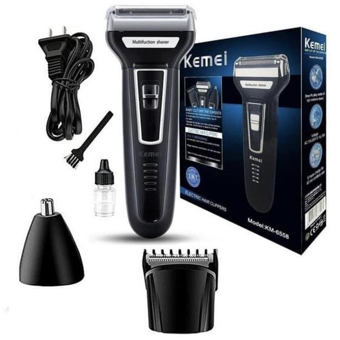 KEMEI Hair Clipper KEMEI KM-6558 Alat Cukur Kumis Jenggot Bulu Kemei