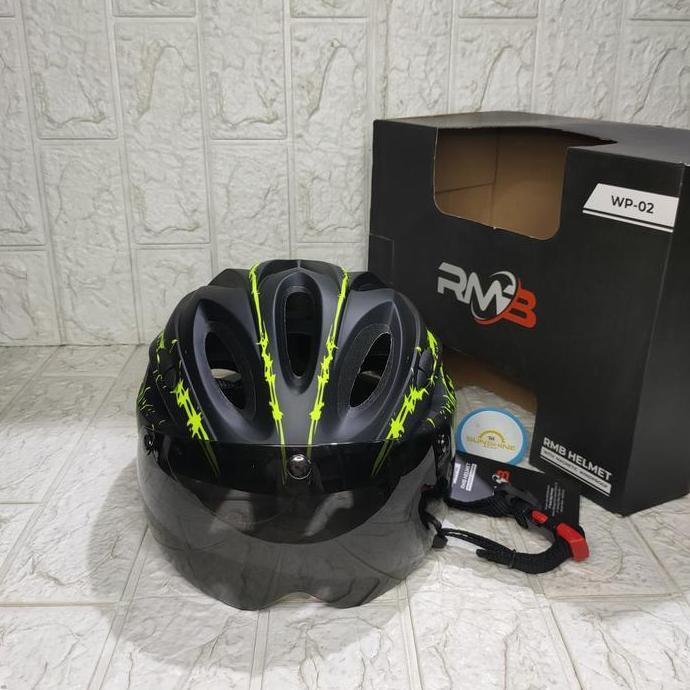 Helm Sepeda RMB WP-02 With Magnetic Windproof Untuk Orang Dewasa