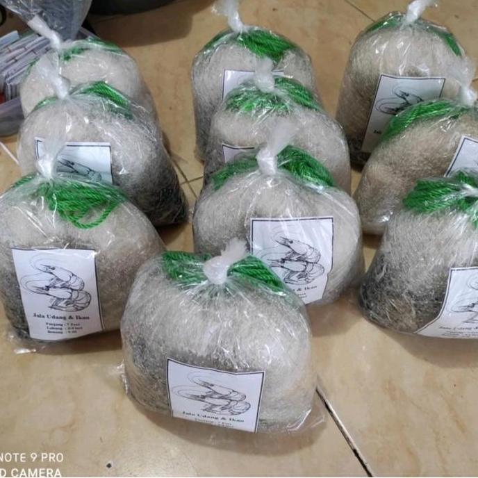 Jala lempar 7 feet senar 2 meter udang dan ikan 3/4 inci siap pakai