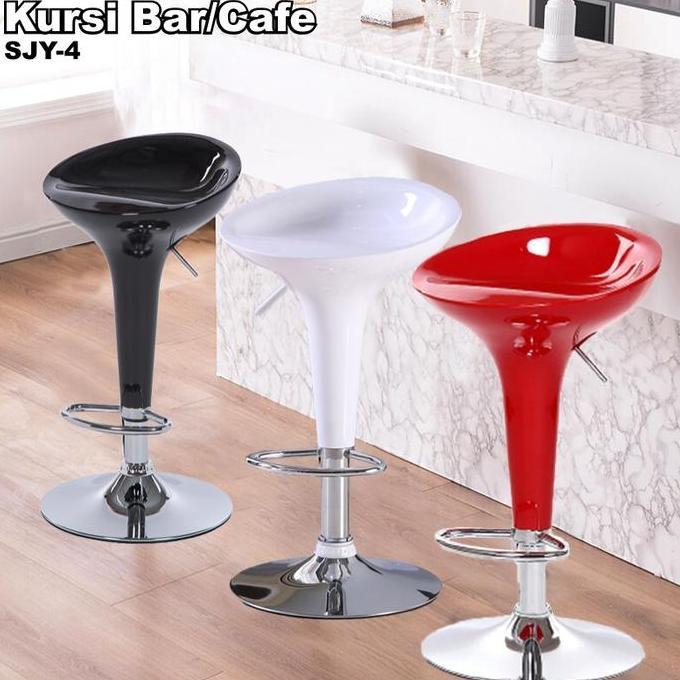 Mymy.Surabaya { COD } Kursi Bar Cafe Hidrolik Bar Stool | Kursi Mini Bar Bulat Warna SJY-4 CO