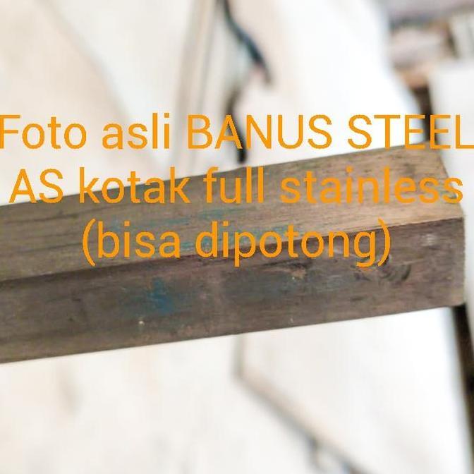 AS kotak 10 x 10 mm full stainless as kotak 10 mm x 10 mm x 1 meter