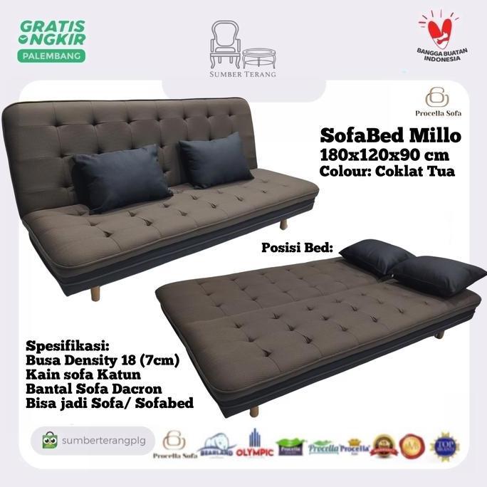 Procella Sofa Bed Millo Sofabed Minimalis Sofa Santai Sofa Lipat Kursi Tamu Lipat Kursi Sofa Kantor 