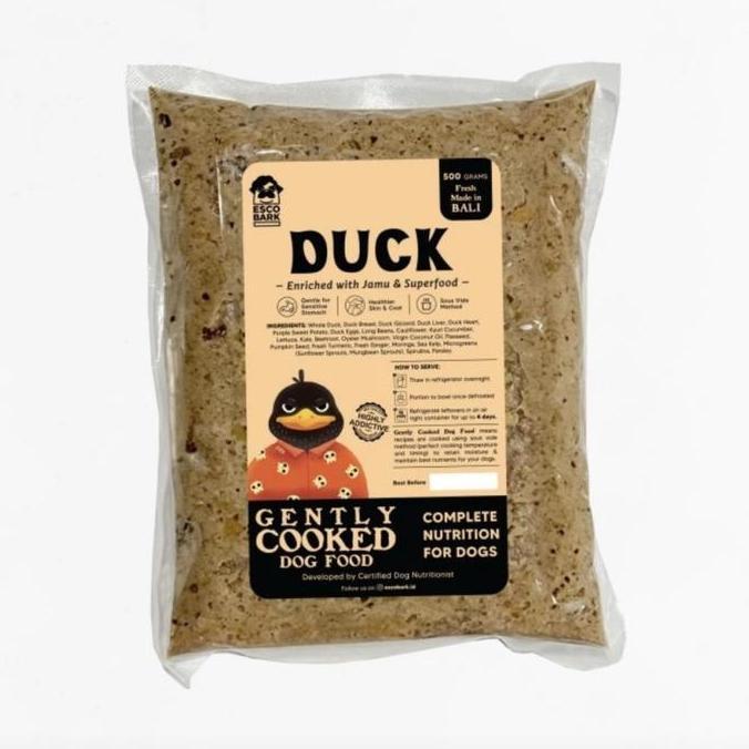 Escobark - DUCK - Cooked Dog Food Manakan basah