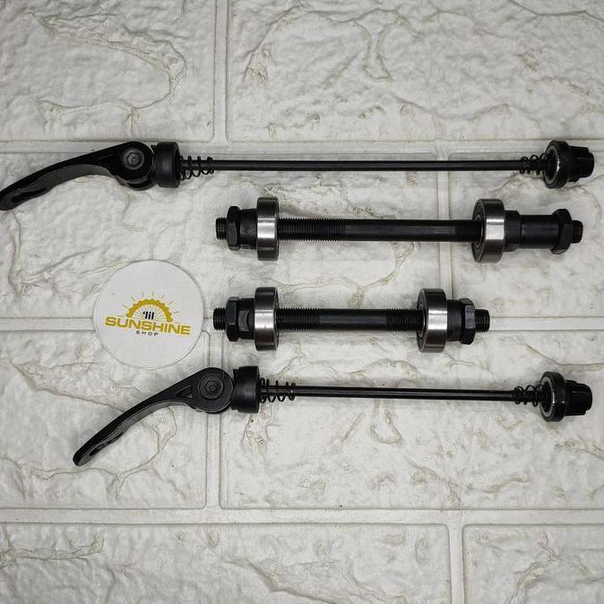As QR Quick Release Bearing Untuk Hub Sepeda Sepasang Depan Belakang