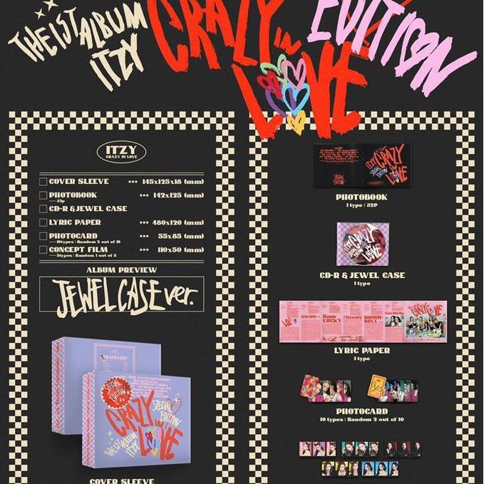ITZY ALBUM CRAZY IN LOVE [SPECIAL EDITION JEWEL CASE] murah
