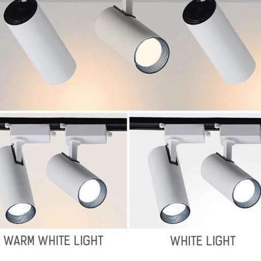 LED 20W 20 WATT TRACK TELL COB SPOT SOROT PUTIH WHITE WARM DISPLAY