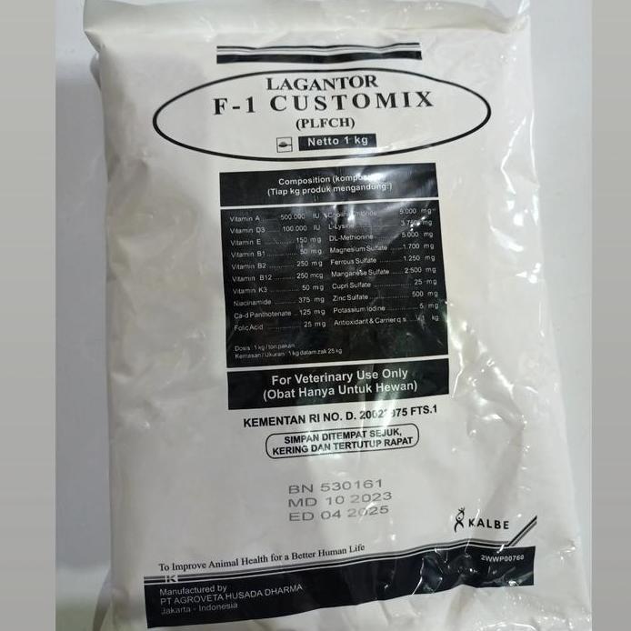Ready stock LAGANTOR F1 CUSTOMIX 1 Kg - Premix Sapi Kambing Pedaging Premix Ternak