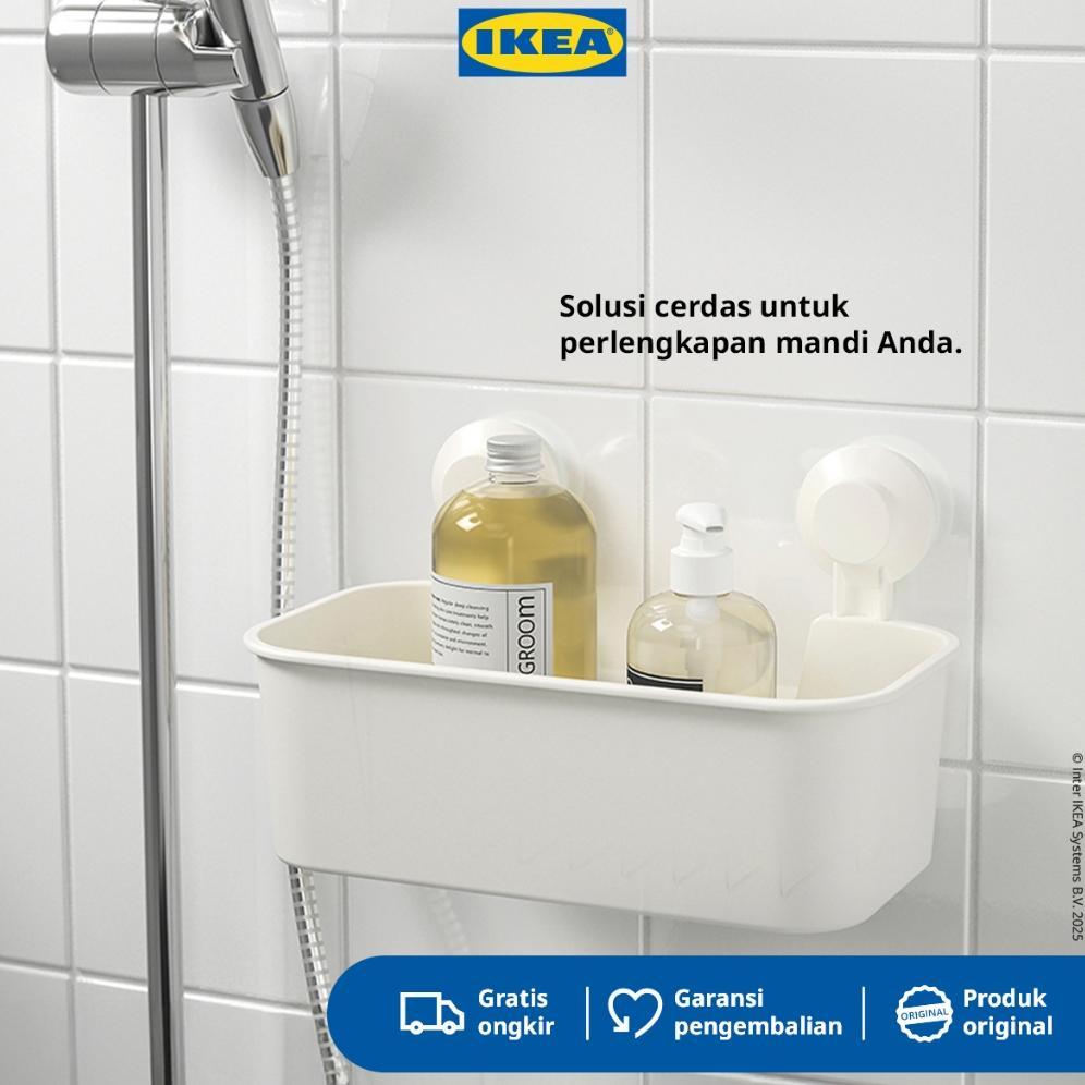 IKEA TISKEN Rak Dinding Sabun Tempel Dengan Plastik Hisap