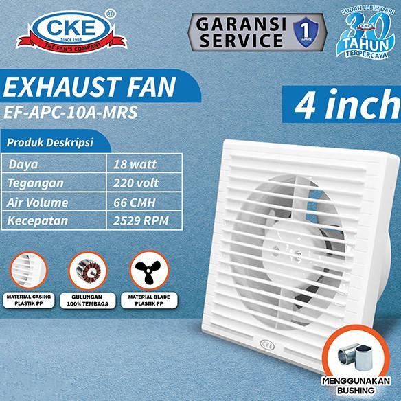 Kipas Hexos Dinding Penghisap Udara 4 Inch Exhaust Fan Mini Tembok