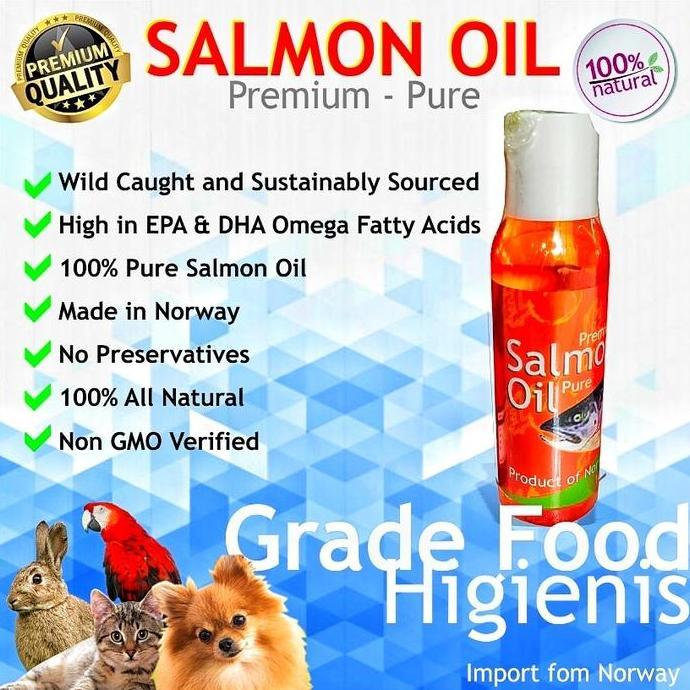 Minyak ikan salmon murni minyak salmon import NORWEGIA 100ML ORIGINAL
