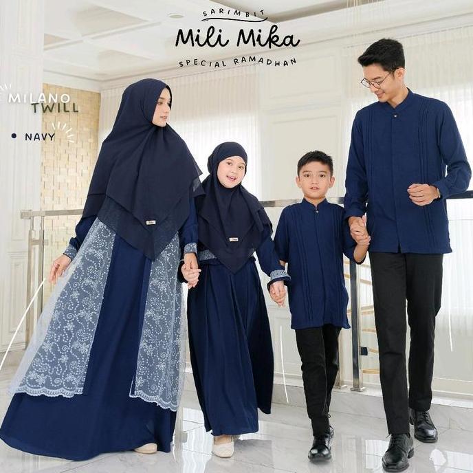 gamis anak sarimbit mili mika by gerai mika | gamis anak set syar'i premium | gamis anak cadar Terla